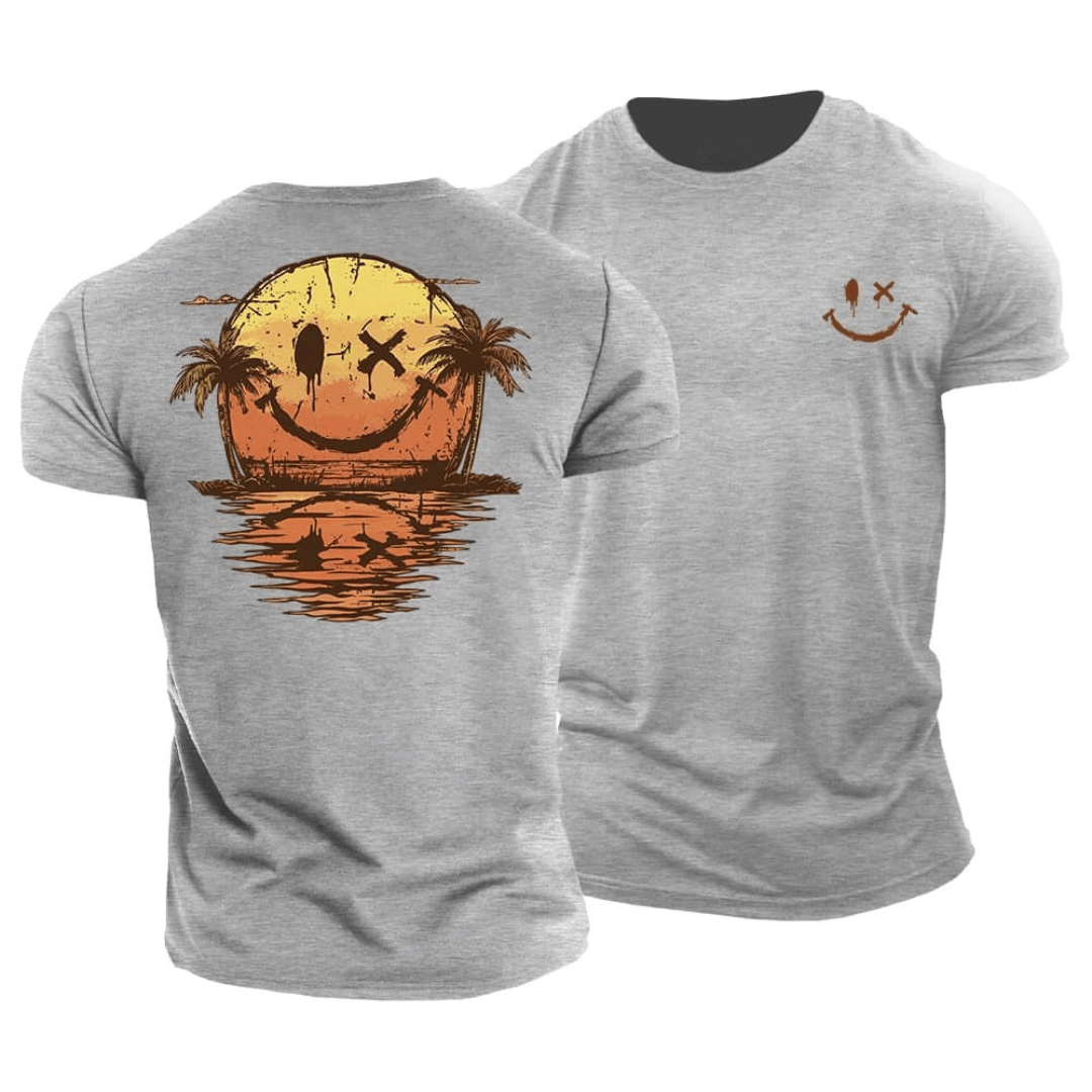T-shirt Smiley d’Été – Offre 1+1 Gratuit