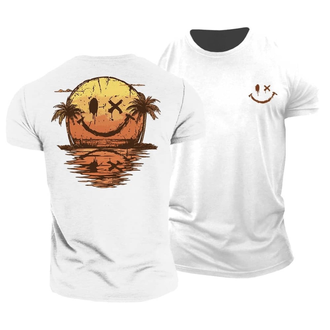 T-shirt Smiley d’Été – Offre 1+1 Gratuit