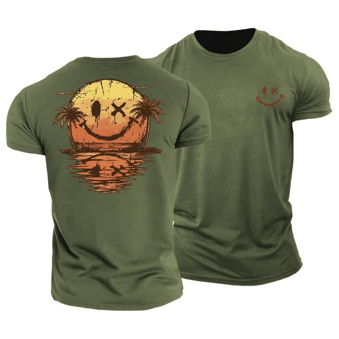 T-shirt Smiley d’Été – Offre 1+1 Gratuit