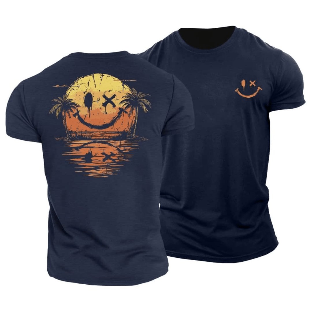 T-shirt Smiley d’Été – Offre 1+1 Gratuit